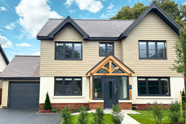 New build homes west Sussex - external photo of new show home at Meadow View in Monks Gate