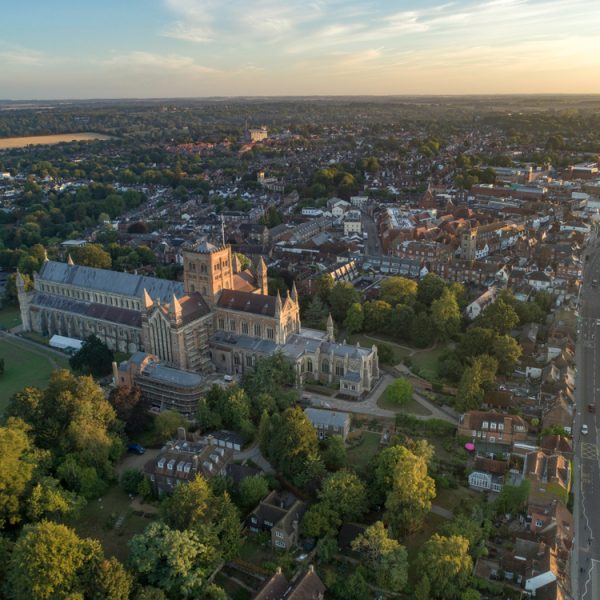 Photo of the city of St Albans in Hertfordshire.